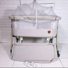 ●専用出品●　HZDMJ ベージュ 折りたたみ式 ベビーベッドのサムネイル