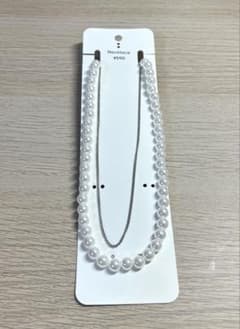 【GU】　パールライクネックレス(OFF WHITE)のサムネイル