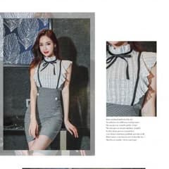 新品♡チェック レース ドレスのサムネイル