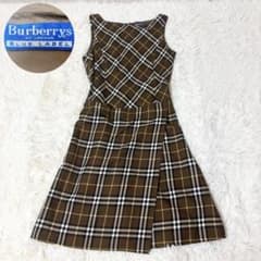 バーバリーブルーレーベル ノバチェック ワンピース ラップ 茶 レアデザイン バーバリーブルーレーベル ノバチェック ワンピース ラップ 茶 レア