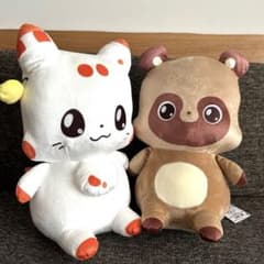 二尾の小狐てnこ めちゃもふぐっとぬいぐるみBIG てnこ ぽnきち 2体セット