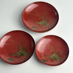 時代 漆器 皿 蒔絵 朱漆塗 蒔絵盃 蒔絵杯 酒器 盃 - メルカリ