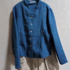 afa真砂三千代さんの麻藍染めのブラウスとパンツ - メルカリ