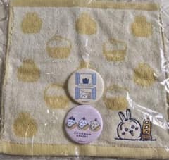 ちいかわ ベーカリー ハンドタオル 缶バッジ セットのサムネイル