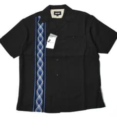 未使用 Schott ショット ブレイド リヨセル 半袖 シャツ S ブラック