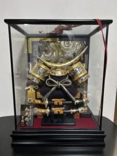 こどもの日】端午の節句 五月人形 吉徳 伊達政宗 兜 ケース 飾り 10号