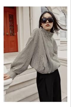 ZARA チェック柄ボンバージャケット XS - メルカリ