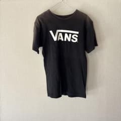 【匿名】【送料無料】VANS 半袖Tシャツ ロゴプリント ブラック S