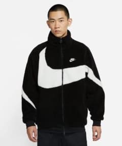 NIKE ボアジャケット リバーシブル ブラック ホワイトのサムネイル