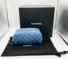 CHANEL シャネル ココマーク デニム ポーチ AP3702 未使用 - メルカリ