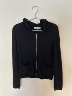 M-PREMIER COUTURE ニットパーカー 36 フード付きジップアップのサムネイル