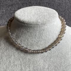 グレー瑪瑙アゲートカルセドニーネックレス - メルカリ
