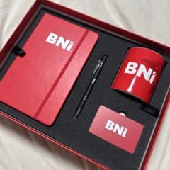 〖新品未使用・完品〗BNI スターターキット 非売品 ノート ペン マグカップのサムネイル