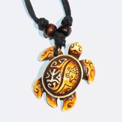 Sea turtle necklace, brand new, Honu turtle pendant, surf ethnic D06