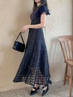 dazzlin シアーチェックコルセットワンピースのサムネイル