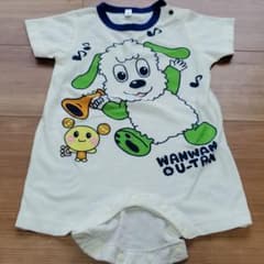 わんわんとうーたん柄　ロンパース 80のサムネイル