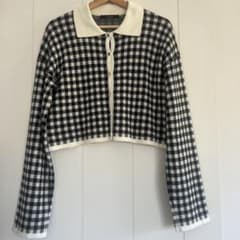 美品　w closet ギンガムチェック柄 カーディガン 長袖