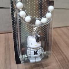 新品】ハローキティ 平成レトロ モノトーン ストラップ 2006年