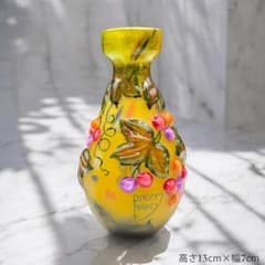 証明書付】 ドームナンシー 花瓶 エナメル彩 アンティーク スフレ技法