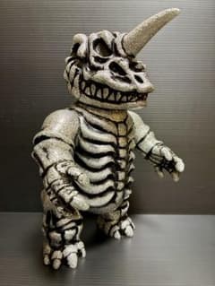 ヒラリークリキントン ドクロザウラー 銀ラメ成型/黒　スカルトイズ　リアルヘッド ヒラリークリキントン ドクロザウラー 銀ラメ成型/黒 スカルトイズ