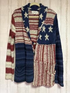 ラルフローレン　アメリカ国旗デザイン カーディガンのサムネイル