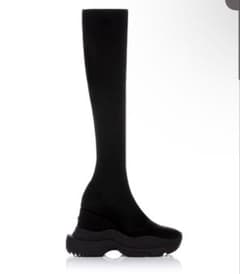 TOKYO BLACK DOUBLE SNEAKER LONG BOOTS - メルカリ