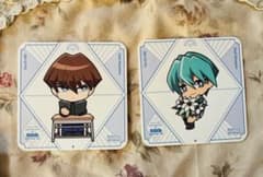 遊戯王 コラボカフェ 本舗 BLANC コースター 海馬瀬人 乃亜 2枚 - メルカリ