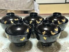 HANAE MORI CHIKI CHIC 漆器 椀 5客セットのサムネイル