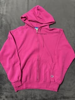Champion ピンクジップアップパーカー Mのサムネイル