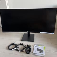 HP M34d WQHD 34インチ ウルトラワイドモニター PD充電 ハブ - メルカリ