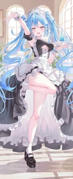 C106 リン☆ユウ 雪花ラミィ 等身大タペストリー コミケc106 リン☆ユウ 等身大タペストリー 雪花ラミィ