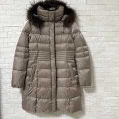 美品】洗える 23区 大きいサイズ シレータフタ ロングダウンコート 42