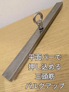 平面バー　三頭筋バルクアップ　最強ステンレスHOT材 値下げ☆平面バー 三頭筋バルクアップ 最強ステンレスHOT材