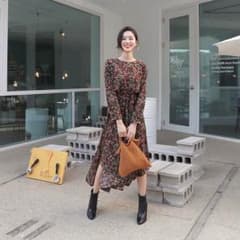 DHOLIC アンバランスフローラルワンピースのサムネイル