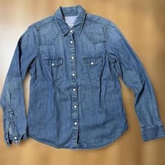Gap 1969 デニムシャツ Sサイズ インディゴブルーのサムネイル