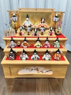久月　お雛様　収納棚　ほのかシリーズ　3段　杉田明十志・新井久夫作　雛人形 久月 お雛様 収納棚 ほのかシリーズ 3段 杉田明十志・新井久夫作