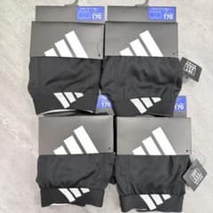 adidas GUNZE ボクサーブリーフ 170 黒 ブラック 4枚