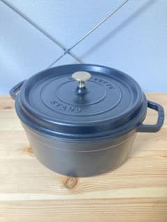 ☆ STAUB ストウブ シャロー ラウンドココット 26cm COCOTTE - メルカリ