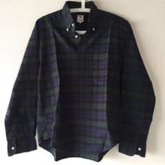短め丈 おしゃれなデザイン チェック シャツ M L 綿100のサムネイル