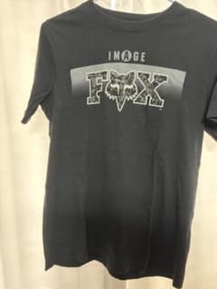 フォックスロゴ Tシャツ 黒のサムネイル