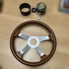 PERSONAL ウッドステアリング 4本スポーク　TOYOTAエンブレム PERSONAL ウッドステアリング 4本スポーク TOYOTAエンブレム - メルカリ