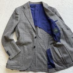 美品 マッキントッシュ フィロソフィー 千鳥 テーラードジャケット 美品】マッキントッシュフィロソフィー テーラードジャケット 38 M