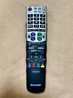 SHARP シャープ　AQUOSテレビリモコン　GB047WJSAのサムネイル