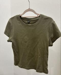 UNIQLO ミニT 半袖Tシャツ　M カーキのサムネイル