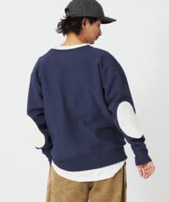 Champion リバースウィーブ エルボーパッチ ネイビー 別注 - メルカリ