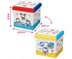 サンリオキャラクターズ　カラフルトイボックス　折りたたみスツール