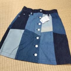 INGNI デニム パッチワーク ミニスカート& ストライプスカート Mサイズのサムネイル