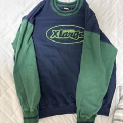 XLARGE クルーネック スウェット ネイビー グリーンのサムネイル