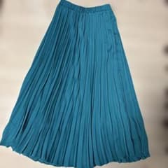 LAKOLE ロングプリーツスカート Sサイズ グリーンのサムネイル