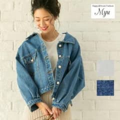 デニムジャケット Gジャン myu パールボタンのサムネイル